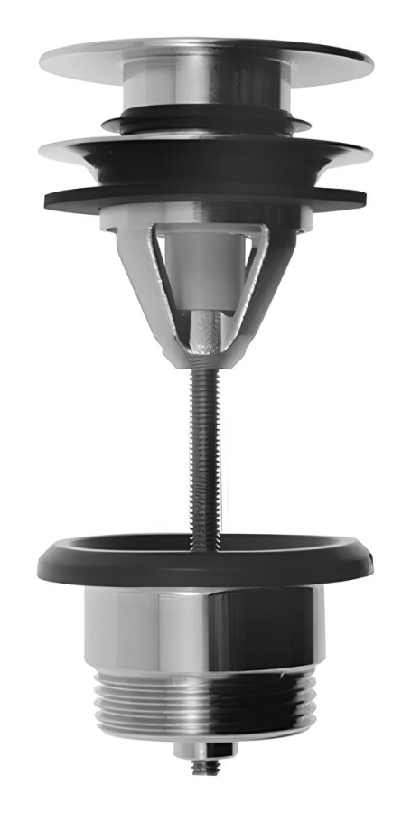 Донный клапан Carlo Frattini, Click-Clack, 1/4, универсальная модель, цвет хром