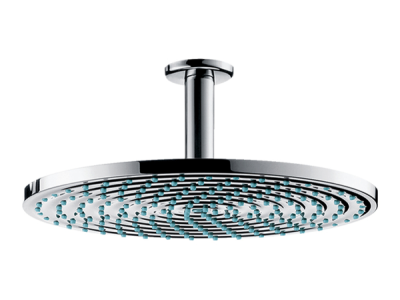 На изображении товар Верхний душ Hansgrohe Raindance S, с потолочным подсоединением, Ø 300 мм, цвет хром от официального представителя в Москве