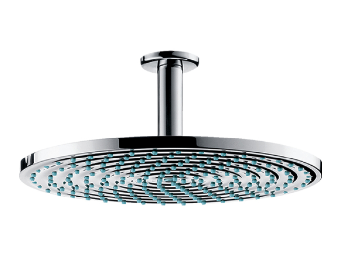 На изображении товар Верхний душ Hansgrohe Raindance S, с потолочным подсоединением, Ø 300 мм, цвет хром от официального представителя в Москве