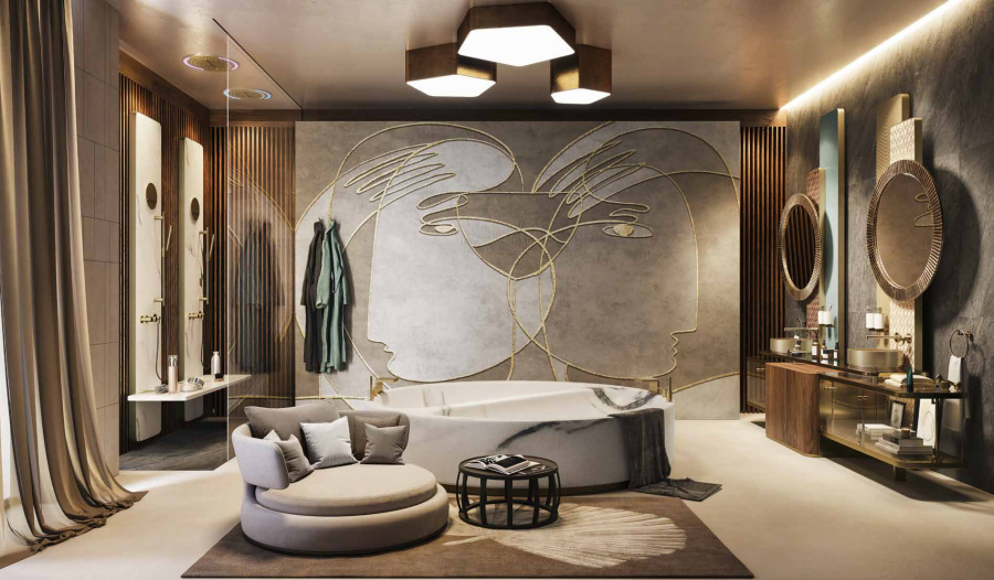 Полотенцедержатель Gessi Anello, настенный, кольцевой, цвет Warm Bronze Brushed PVD - изображение 1