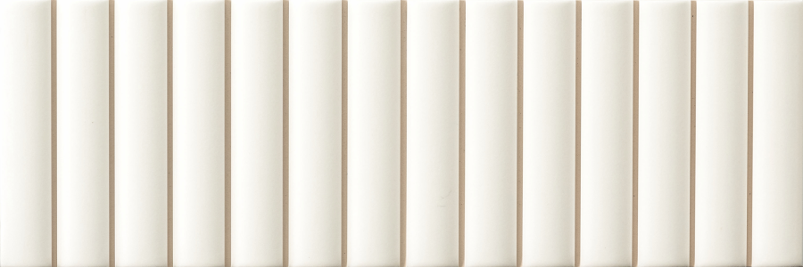 Micro. Керамогранит 3D Forms Fluted White 10X30