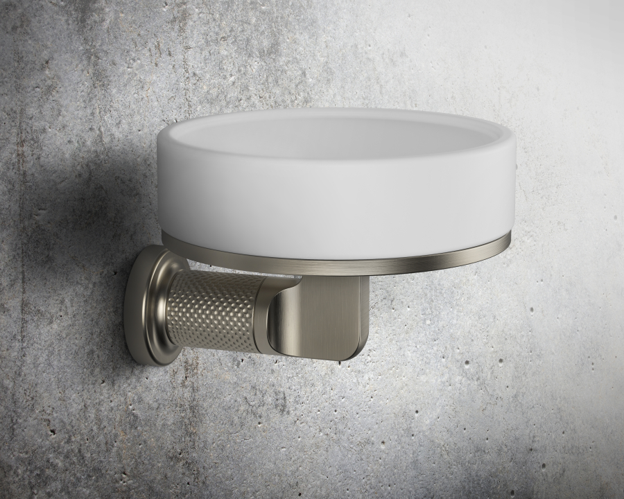 Мыльница Gessi Inciso ø115хh84 мм, настенная, цвет Brass Brushed PVD - изображение 1
