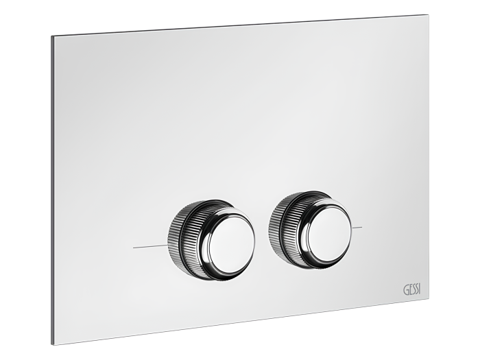 На изображении товар Клавиши смыва Gessi Venti20, для унитаза, к инсталляции TECE (TECEProfil, TECEBox, TECEProfil Octa 2, TECEConstruct), цвет Chrome от официального представителя в Москве