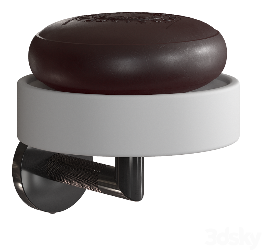 Мыльница Gessi Anello, настенная, цвет White/Warm Bronze Brushed PVD - изображение 1