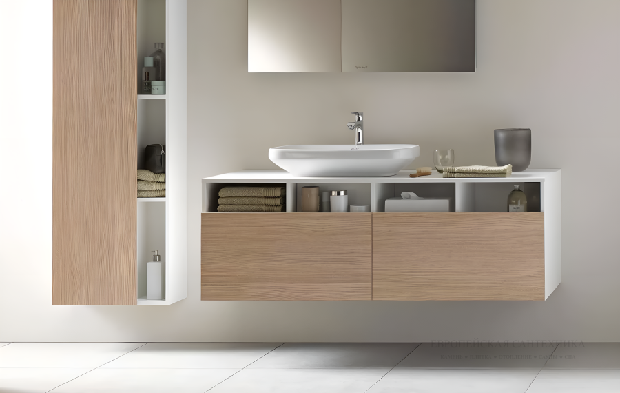 Раковина Duravit DuraStyle накладная, 600х380 мм, без перелива, без площадки под смеситель, цвет белый - изображение 2