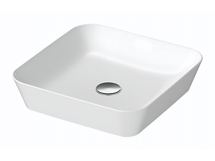 На изображении товар Раковина Duravit Cape Cod накладная, 430х430 мм, цвет белый шёлково-матовый с покрытием WonderGliss от официального представителя в Москве