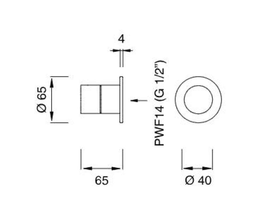 Термостат CEA Design Lutezia, настенный, внешняя часть, сталь, цвет Black Diamond сатинированный - изображение 2