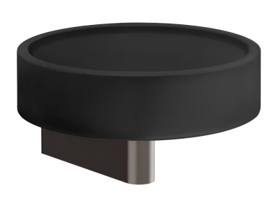 На изображении товар Мыльница Gessi Origini, настенная, цвет Black Metal Brushed PVD от официального представителя в Москве
