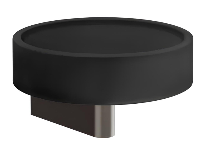На изображении товар Мыльница Gessi Origini, настенная, цвет Black Metal Brushed PVD от официального представителя в Москве