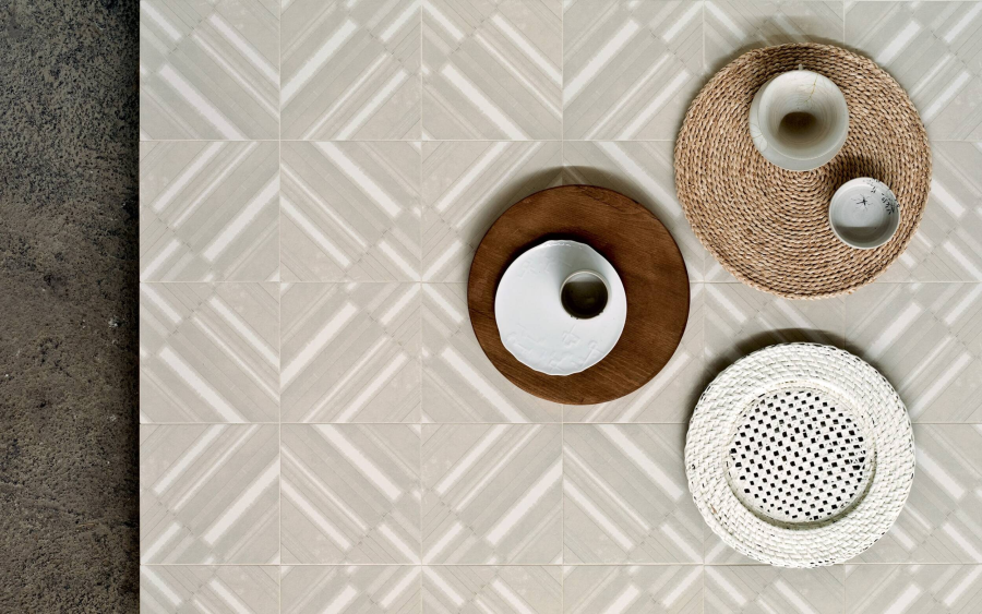 Mutina Керамогранит Azulej Diagonal Bianco 20x20 - изображение 1