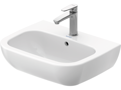 Раковина Duravit D-Code, 550х430 мм, с переливом, с 1 отверстием под смеситель, цвет белый