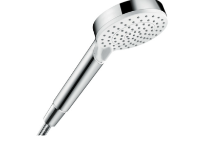 На изображении товар Лейка душевая Hansgrohe Crometta Vario, цвет белый/хром от официального представителя в Москве