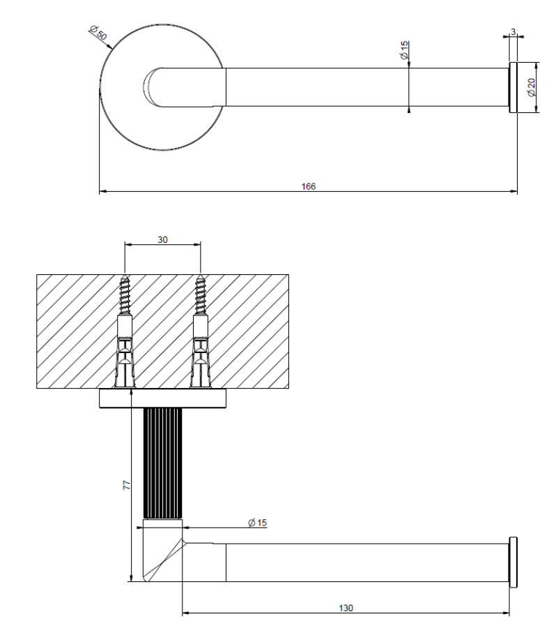 Бумагодержатель Gessi Ingranaggio, настенный, вертикальная/горизонтальная установка, цвет Brass PVD - изображение 1