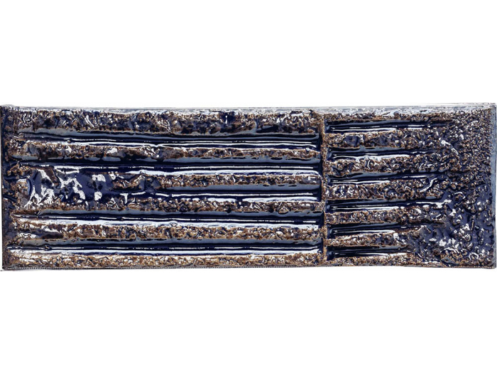 На изображении товар Mutina Керамическая плитка Chamotte Quadra Blu 7,5x21,3 от официального представителя в Москве