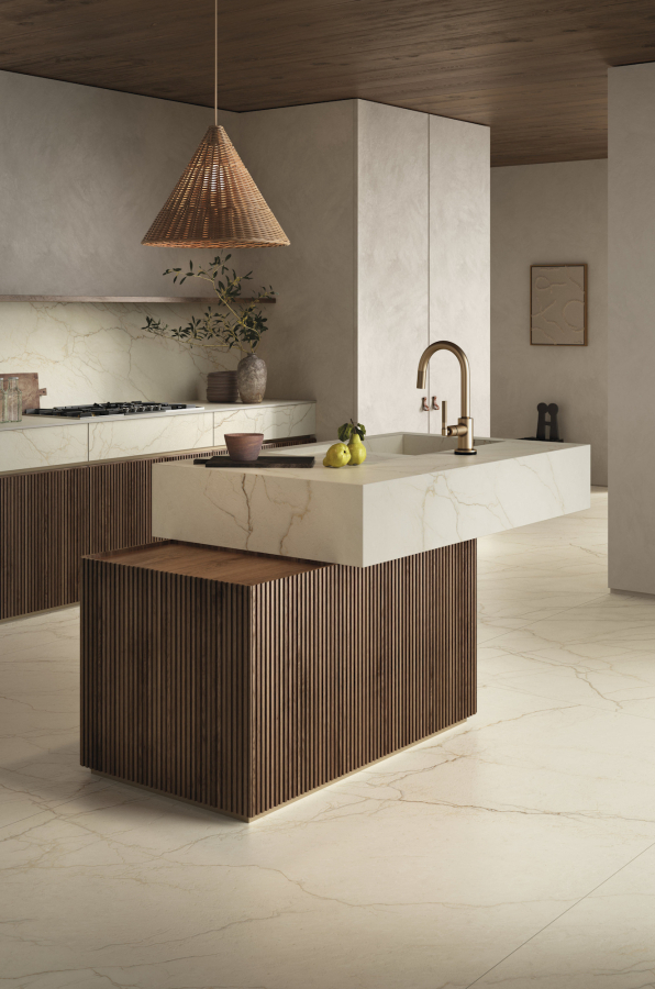 FMG Maxfine Керамогранит Marmi Crema avorio natural 150x150 - изображение 7