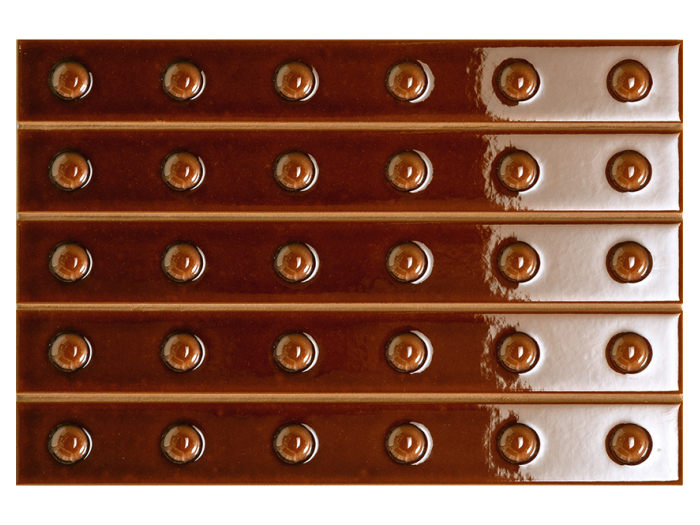 На изображении товар Mutina Керамическая плитка Punto Glossy Up Brun 21X31,5 от официального представителя в Москве