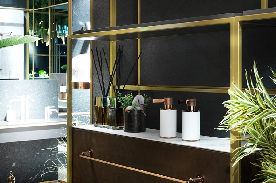 Полотенцедержатель Gessi Inciso L300 мм, настенный, цвет Copper PVD - изображение 2