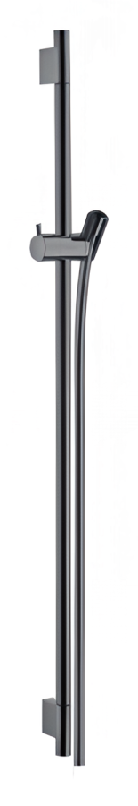 Душевой набор Hansgrohe Raindance Unica’S Puro, комплект: штанга настенная 90 см.+ шланг Isiflex + держатель, цвет черный хром шлифованный