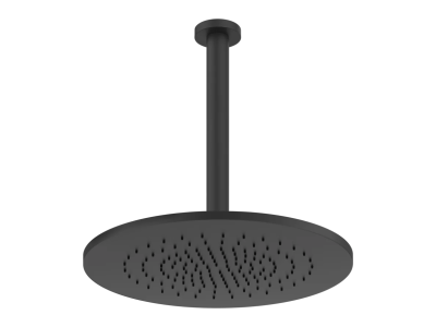 Верхний душ Gessi316, потолочный, с регулируемым кронштейном, длина по запросу, Ø355 мм, цвет Matte Black