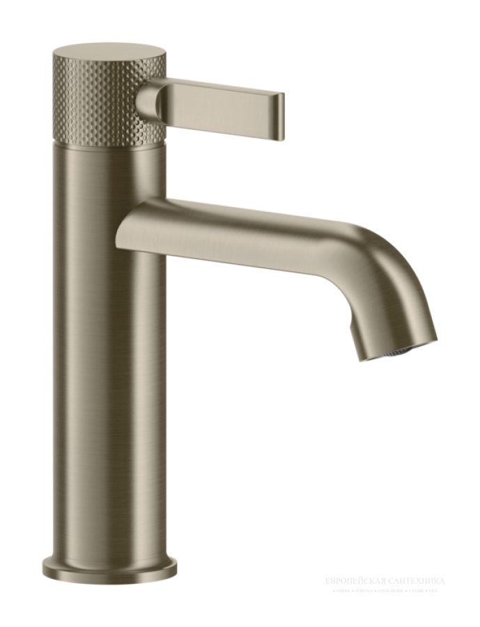 Смеситель для раковины Gessi Inciso, без донного клапана, цвет Finox Brushed Nickel