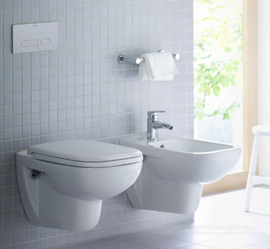 Сиденье с крышкой для унитаза Duravit D-Code, 438х350 мм, цвет белый - изображение 1