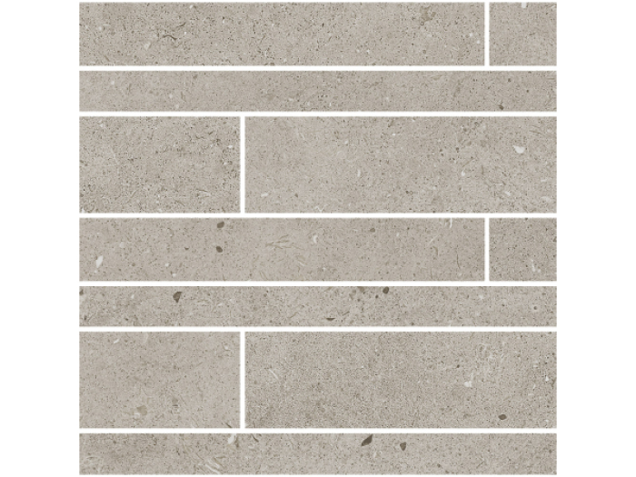 На изображении товар TerratintaCeramics мозаика, керамогранит Lagom Matt Oyster Brick Wall Mosaic 30x60 / 9.5 от официального представителя в Москве