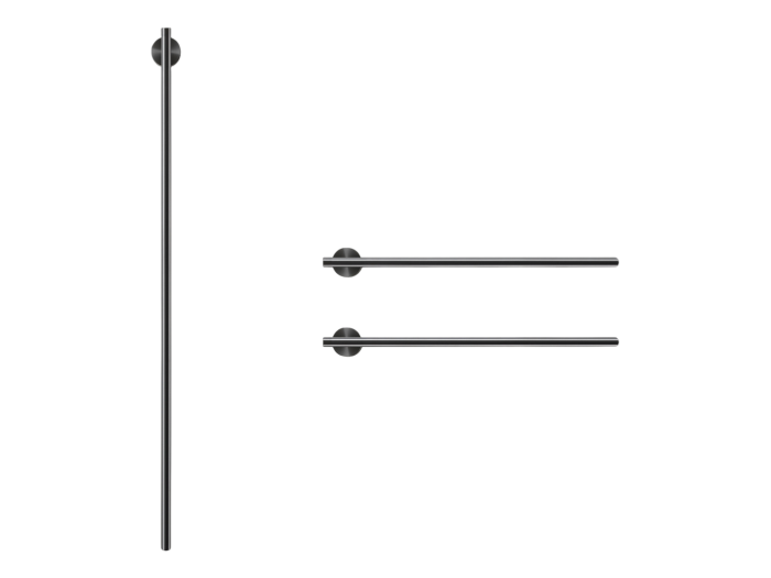 На изображении товар Полотенцесушитель CeaDesign Equilibrio, электрический, цвет Black Diamond сатинированный от официального представителя в Москве