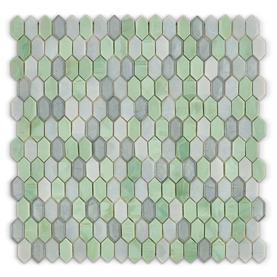 Sicis Стеклянная мозаика Crystal Blends Pike Mix chips size 31x15 mm sheet size 304x300 mm
