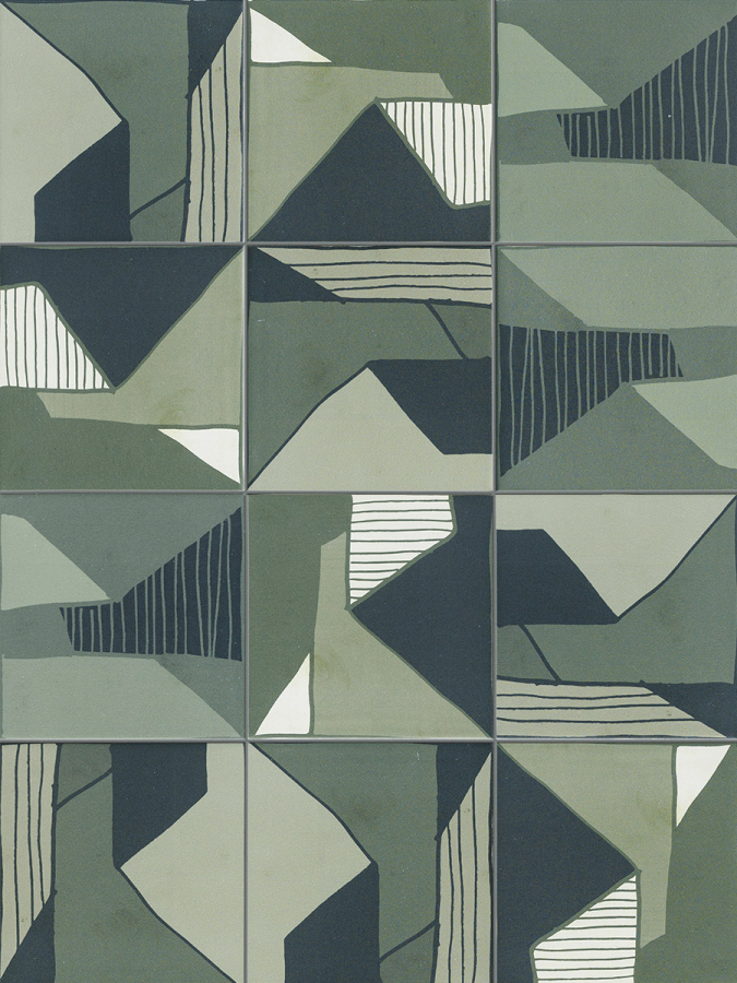 Sartoria Керамогранит Genesi Decor Mix Acqua Greens Matt 15x15 - изображение 1