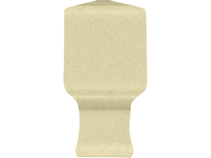 На изображении товар CERAMICHE GRAZIA  Угловой элемент ELEGANCE ANGOLO BORDURA 1,5X3,5 BONE CRAQUELE от официального представителя в Москве