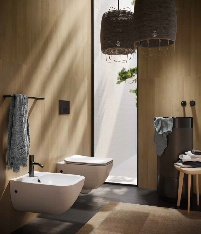 Смеситель для раковины Gessi Habito, встраиваемый, настенный, цвет Copper Brushed PVD - изображение 1