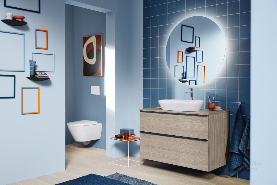 Раковина Duravit D-Neo, накладная, 600x400 мм, без перелива, цвет белый - изображение 7