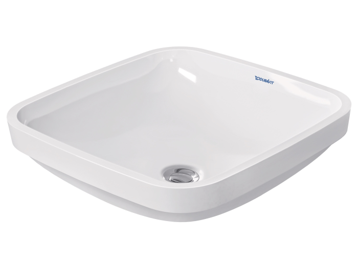 На изображении товар Раковина Duravit DuraStyle, встраиваемая снизу, 370х370 мм, c переливом, цвет белый от официального представителя в Москве