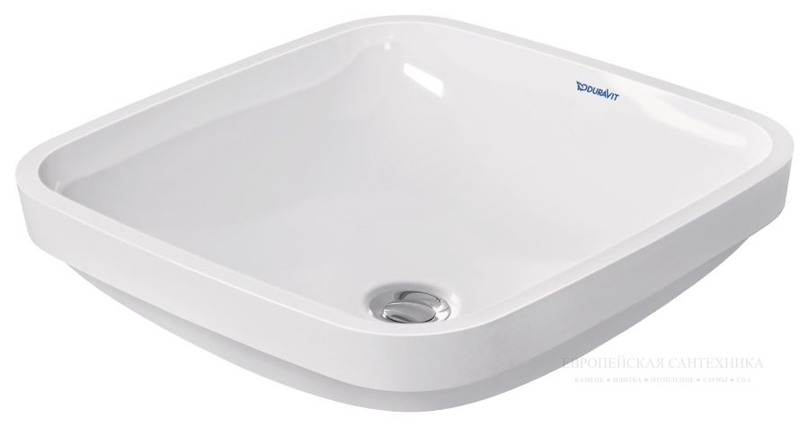 Раковина Duravit DuraStyle, встраиваемая снизу, 370х370 мм, c переливом, цвет белый