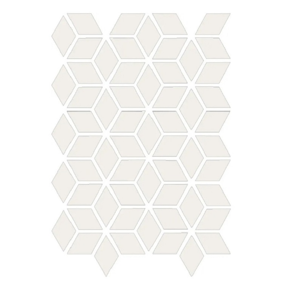 Etruria Керамогранит Xxs Rombo E 4X7 Su Rete Monocolore Super Bianco