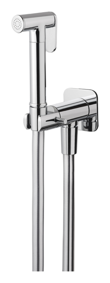 Гидроёршик для унитаза Newform, с рычагом включения/выключения, холодная вода, цвет Matt black