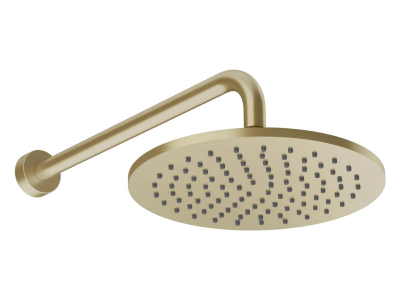 Верхний душ Gessi Origini, настенный, поворотный, Ø250 мм, цвет Brushed Brass PVD