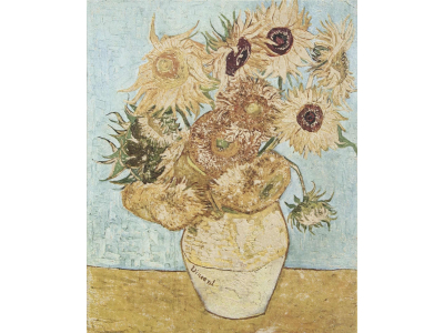 Akros Venezia Камень Artworks collection 2017 Van Gogh Inspiration Sunflowers Panel 40x40x1