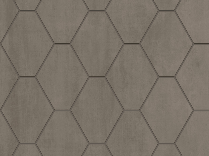На изображении товар Kronos ceramiche Керамогранит Metallique Lame Mosaico Hexa 32,2x31,1 от официального представителя в Москве