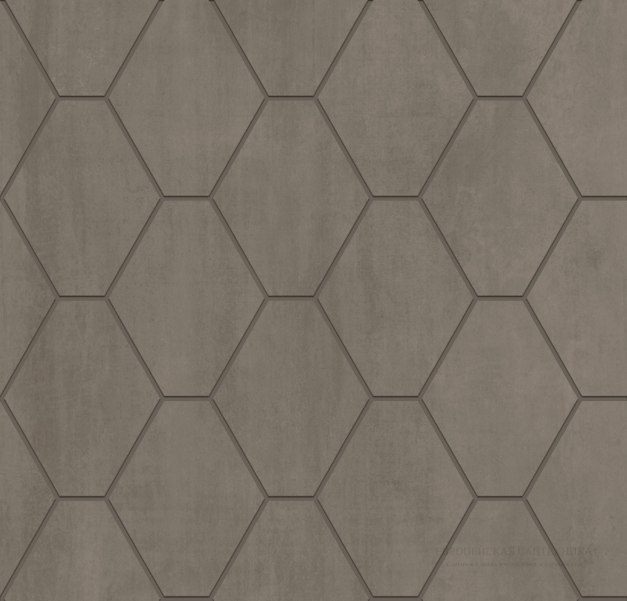 Kronos ceramiche Керамогранит Metallique Lame Mosaico Hexa 32,2x31,1