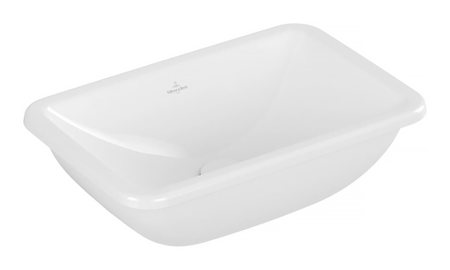 Раковина Villeroy&Boch Loop & Friends для установки под столешницу 450 x280x165 мм, с переливом, нешлифованный, цвет Альп. белый Ceramic Plus