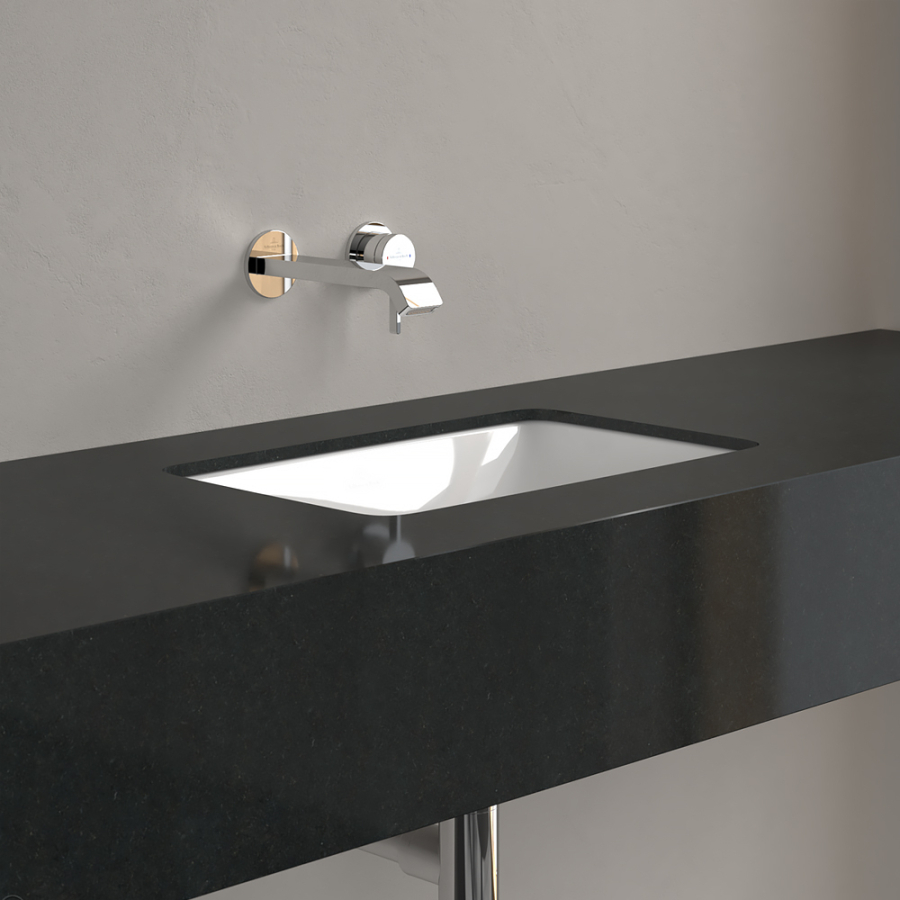 Раковина Villeroy&Boch Loop & Friends для установки под столешницу 450 x280x165 мм, с переливом, нешлифованный, цвет Альп. белый Ceramic Plus - изображение 5