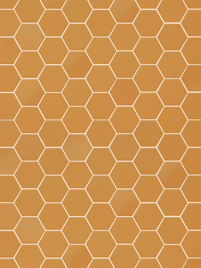 Terratinta Ceramics Мозаика, керамогранит Hexa Mix Matt, Glossy, Fabric Yellow Corn Mosaic 31.6x31.6 (4.3x3.8) / 4.0