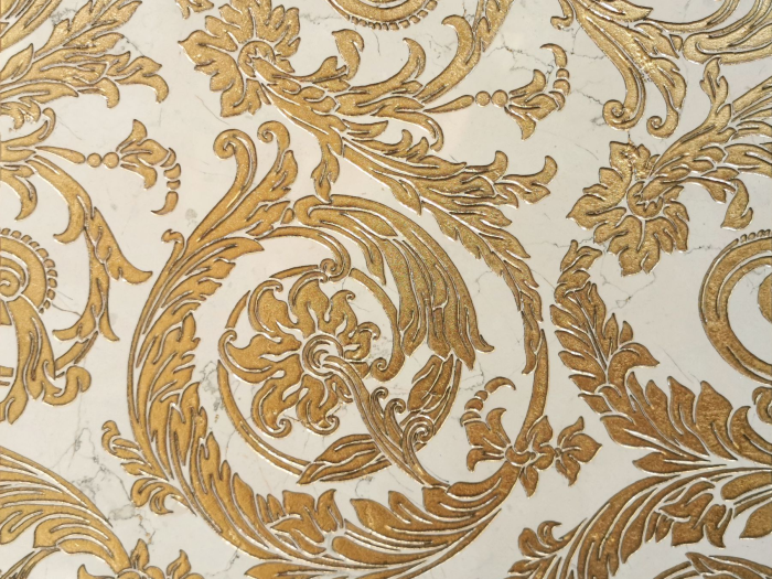 На изображении товар Akros Venezia Камень Luxurious Tyche DIM Biancone - Gold 30,5X30,5X1 от официального представителя в Москве