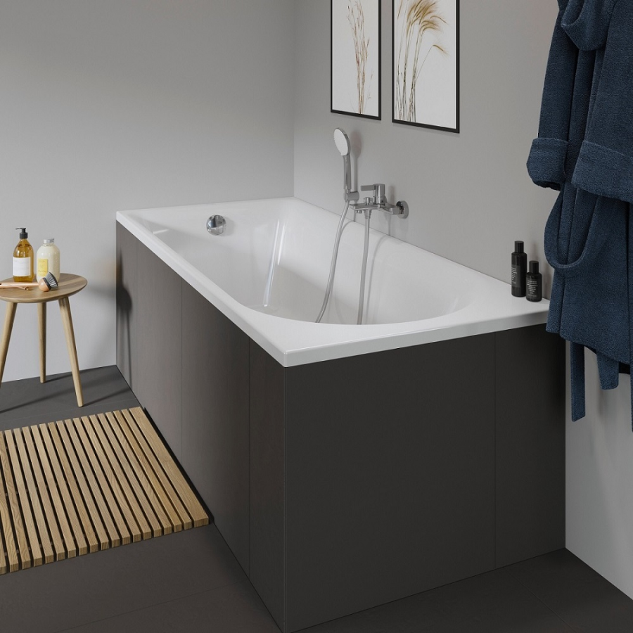 Ванна Duravit D-Neo, встраиваемая, 1800x800 мм, с 1 наклоном для спины, цвет белый - изображение 6