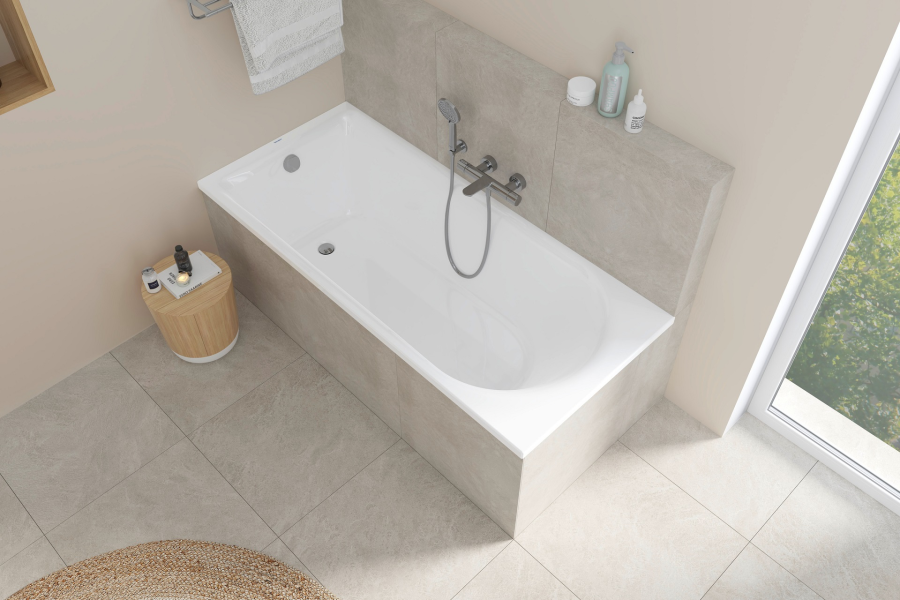 Ванна Duravit D-Neo, встраиваемая, 1800x800 мм, с 1 наклоном для спины, цвет белый - изображение 4