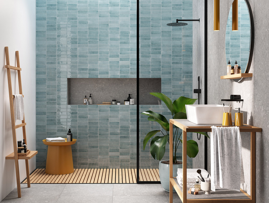 Sartoria Керамическая плитка Tbrick Cerulean Glossy 5.2x16 - изображение 2
