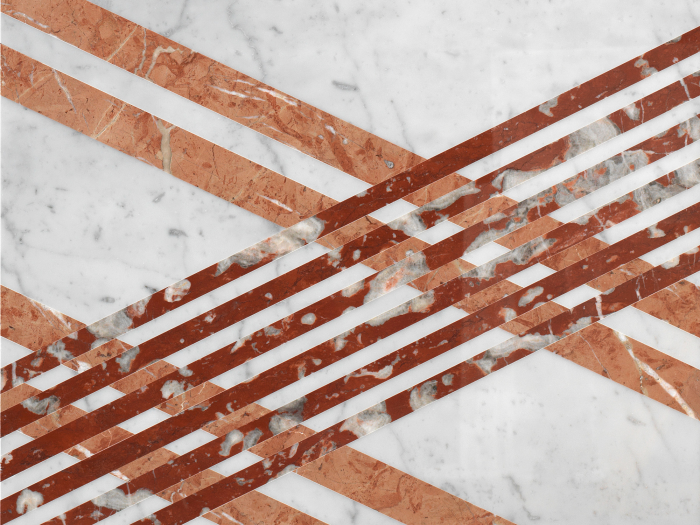 На изображении товар Lithos design Камень Marble Floor Design Opus Mikado 60x60x1,8 от официального представителя в Москве