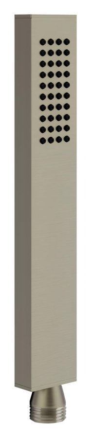 Ручная лейка Gessi Rettangolo К, с защитой от известкового налёта, цвет Finox Brushed Nickel