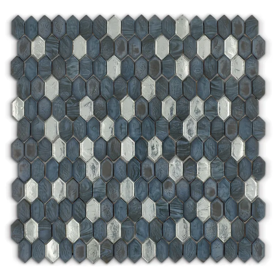 Sicis Стеклянная мозаика Crystal Blends Tuna Mix chips size 31x15 mm sheet size 304x300 mm